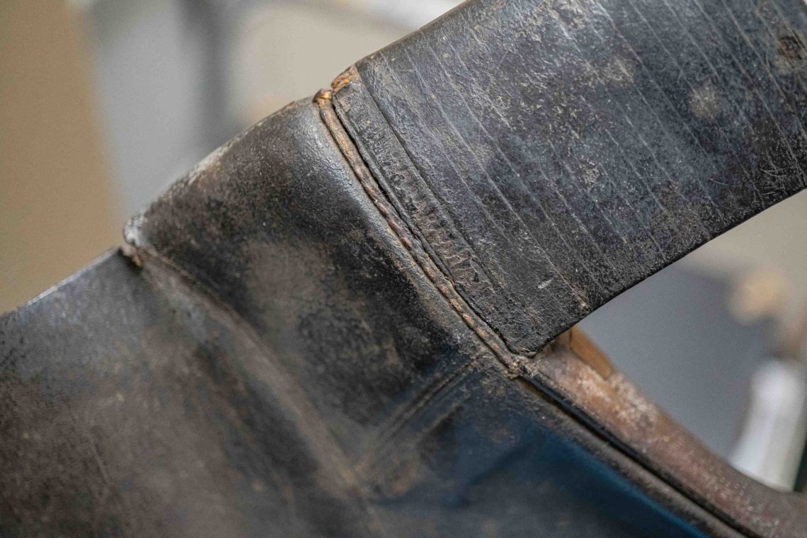 Stitched seat.